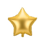 Party Deco Fóliový balón - Matná hviezda - 48cm Zlatá - cena, porovnanie