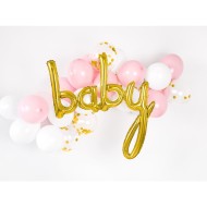 Party Deco Fóliový balón - Baby, zlatý 73cm - cena, porovnanie