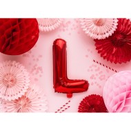 Party Deco Fóliový balón - červený - písmeno, 35 cm L - cena, porovnanie
