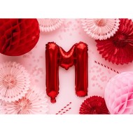 Party Deco Fóliový balón - červený - písmeno, 35 cm M - cena, porovnanie