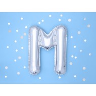 Party Deco Fóliový balón - strieborný - písmeno, 35 cm M - cena, porovnanie