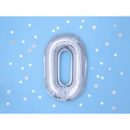 Party Deco Fóliový balón - strieborný - písmeno, 35 cm O - cena, porovnanie
