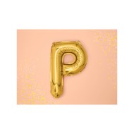 Party Deco Fóliový balón - zlatý - písmeno, 35 cm P - cena, porovnanie