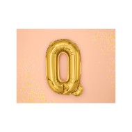 Party Deco Fóliový balón - zlatý - písmeno, 35 cm Q - cena, porovnanie