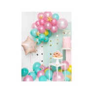 Party Deco Fóliový balón - Narodeninová hviezda - 40cm Ružová - cena, porovnanie