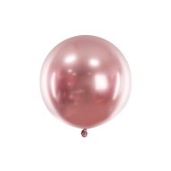 Party Deco Gigantický balón - Glossy - metalický, 60cm Ružová - cena, porovnanie