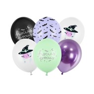 Party Deco Set balónov - Čarodejnica "Hocus Pocus", 30cm (6ks) - cena, porovnanie