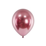 Party Deco Chromované balóny - Glossy 30cm, 10ks Ružová - cena, porovnanie
