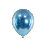 Party Deco Chromované balóny - Glossy 30cm, 10ks Modrá - cena, porovnanie