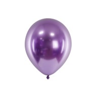 Party Deco Chromované balóny - Glossy 30cm, 10ks Fialová - cena, porovnanie