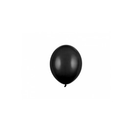 Party Deco Eko mini pastelové balóny - 12cm, 10ks Čierna