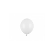 Party Deco Eko mini pastelové balóny - 12cm, 10ks Biela - cena, porovnanie