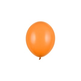Party Deco Eko mini pastelové balóny - 12cm, 10ks Oranžová