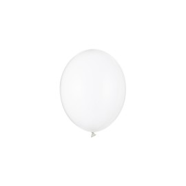 Party Deco Eko mini pastelové balóny - 12cm, 10ks Priehľadná