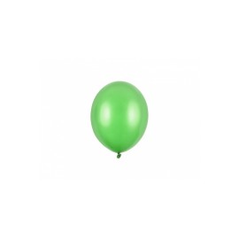 Party Deco Eko mini metalické balóny - 12cm, 10ks Zelená