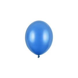 Party Deco Eko mini metalické balóny - 12cm, 10ks Svetlo modrá