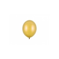 Party Deco Eko mini metalické balóny - 12cm, 10ks Zlatá - cena, porovnanie