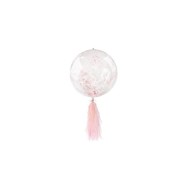 Grabo Konfetový balón so strapcami 45 cm Ružová - cena, porovnanie