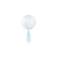 Grabo Konfetový balón so strapcami 45 cm Modrá - cena, porovnanie