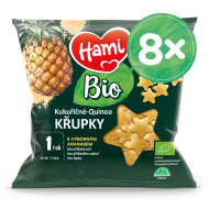 Nutricia Hami Bio quinoa chrumky s ananásom 8x20g - cena, porovnanie