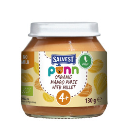 Salvest Põnn BIO Mangovo-banánové pyré s pšenom 130g