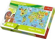 Trefl Edukačné Puzzle Mapa sveta 100 - cena, porovnanie