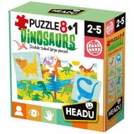 Headu Puzzle 8+1 Dinosauri - cena, porovnanie