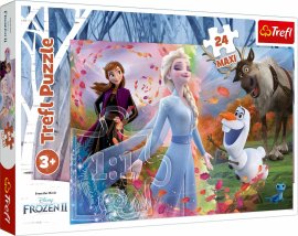 Trefl Puzzle 24 Maxi Hľadanie dobrodružstiev Disney Frozen 2