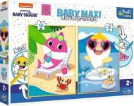 Trefl Puzzle Baby MAXI 2x10 - Baby Shark - cena, porovnanie
