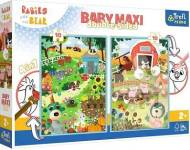 Trefl Puzzle Baby MAXI 2x10 - Deti a Medveď - cena, porovnanie