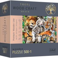 Trefl Drevené puzzle 501 - Divoké mačky v džungli - cena, porovnanie