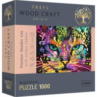Trefl Drevené puzzle 1000 - Farebná mačka - cena, porovnanie