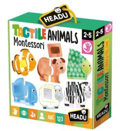 Headu Montessori - Dotykové puzzle - Zvieratká