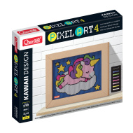 Quercetti Pixel Art 4 Kawaii Unicorn – mozaika z kolíčkov - cena, porovnanie
