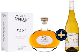 Château Du Tariquet Set VSOP v karafe + Domaine Tariquet Sauvignon Blanc 2020