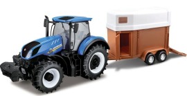 Bburago 1:32 Farm Traktor New Holland s vlečkou pre kone