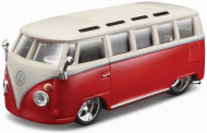 Bburago 1:32 Plus Wolkswagen Van Samba Red