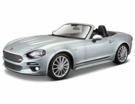 Bburago 1:24 Plus Fiat 124 Spider Metalic Silver