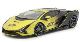 Bburago 1:18 TOP Lamborghini Sián FKP 37 yelow