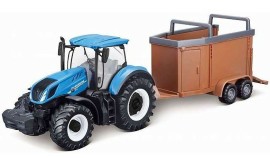 Bburago 1:50 Farm Traktor New Holland s vlečkou pre kone