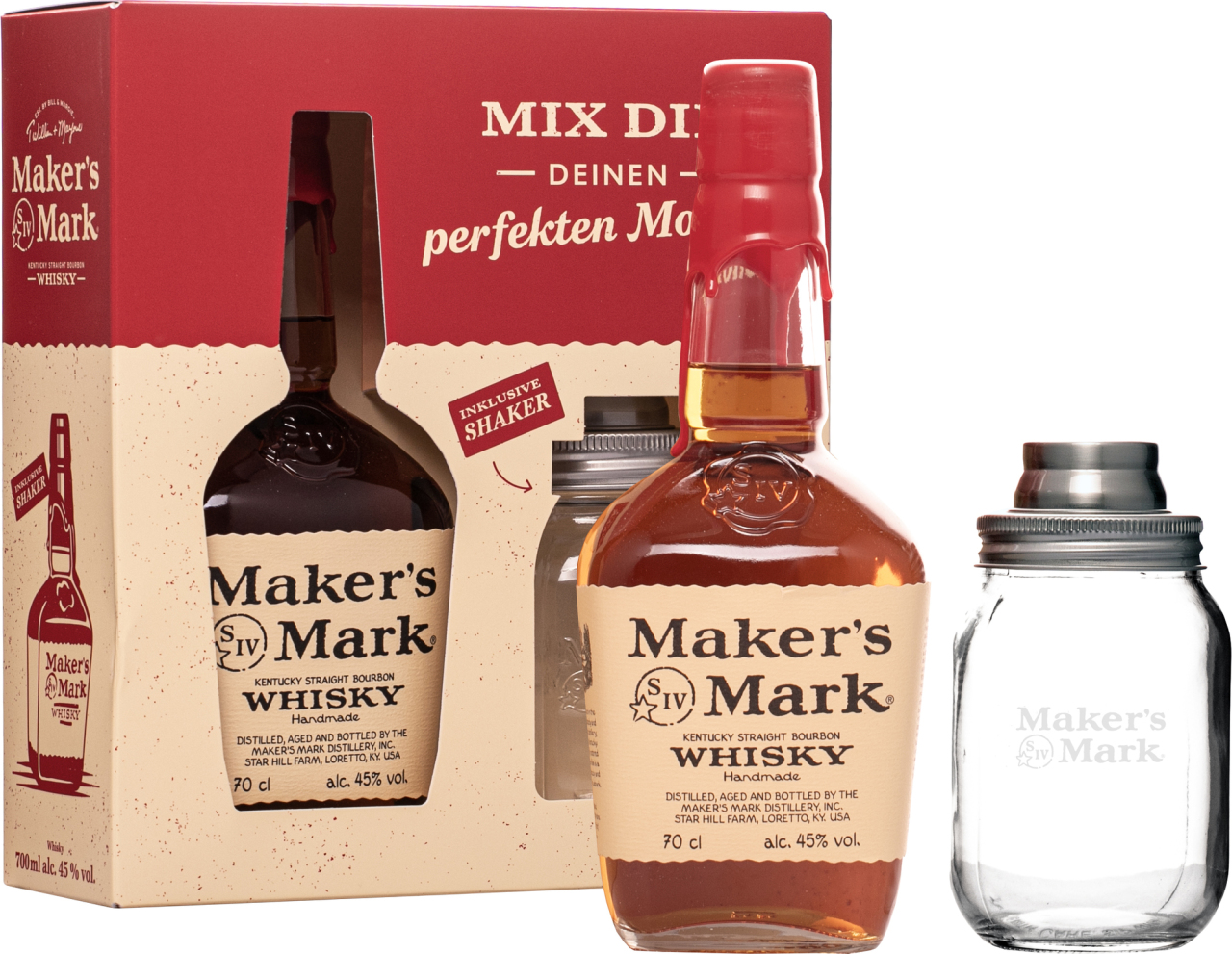 Maker's Mark + shaker 0.7l Pricemania