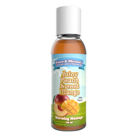 Vince & Michaels Flavored Massage Oil Juicy Peach Sweet Mango 50ml