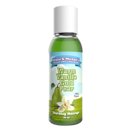 Vince & Michaels Flavored Massage Oil Warm Vanilla Gold Pear 50ml