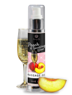 Secret Play Peach & Sparkling Wine Massage Oil 50ml - cena, porovnanie