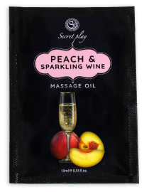 Secret Play Peach & Sparkling Wine Massage Oil 10ml