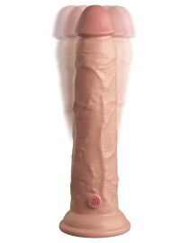 Pipedream King Cock Elite 9" Vibrating Silicone Dual Density