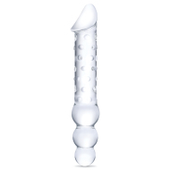 Gläs Double Ended Glass Dildo with Anal Beads - cena, porovnanie