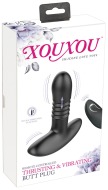 XouXou Remote Controlled Thrusting & Vibrating Butt Plug - cena, porovnanie