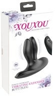 XouXou Remote Controlled Vibrating Expander Butt Plug - cena, porovnanie