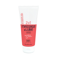 HOT Massage & Glide Gel 2in1 Strawberry 200ml - cena, porovnanie